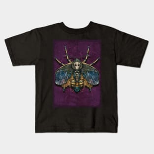 Surreal Insect - Death’s head hawkmoth Kids T-Shirt